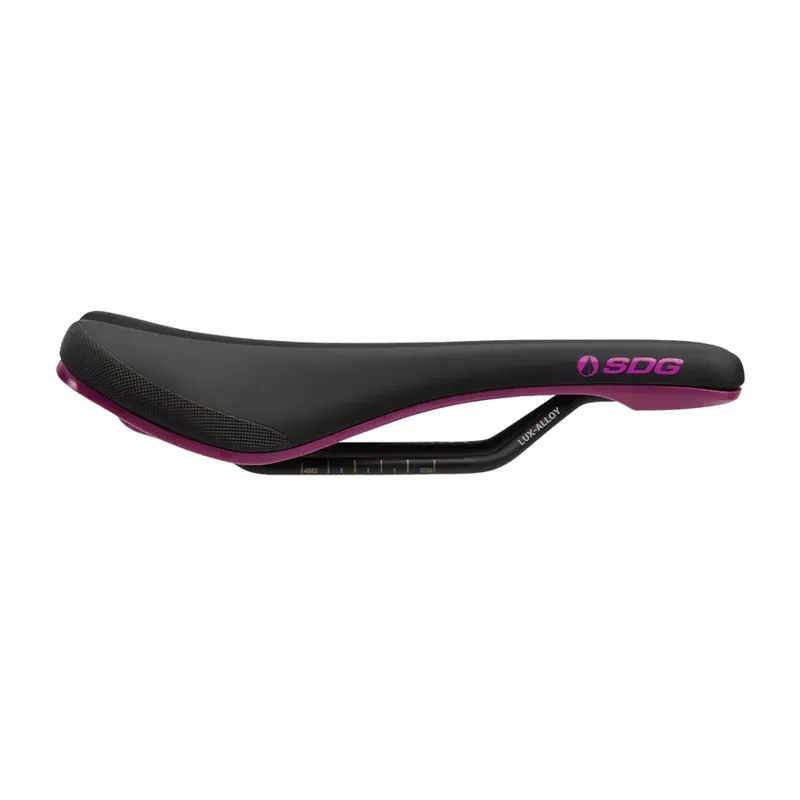 SDG Bel Air V3 Max Lux-Alloy Saddle - Black/Purple-2