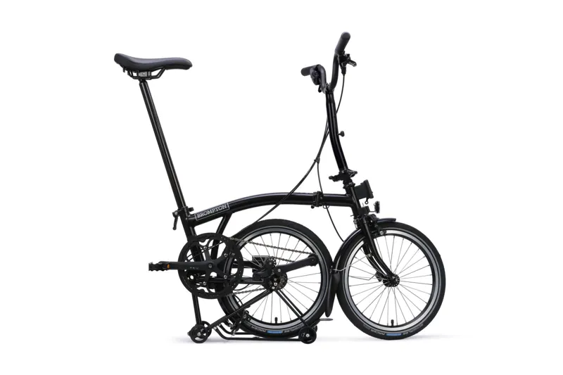 Brompton C Line 12-speed SuperRoll+ Mid Bar 2027 Folding Bike - Matt Black-2