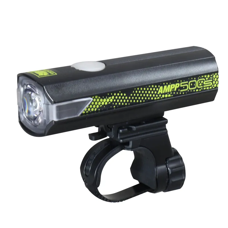 Cateye AMPP 500S Colour Edition USB-C Front Bike Light - Black/Green