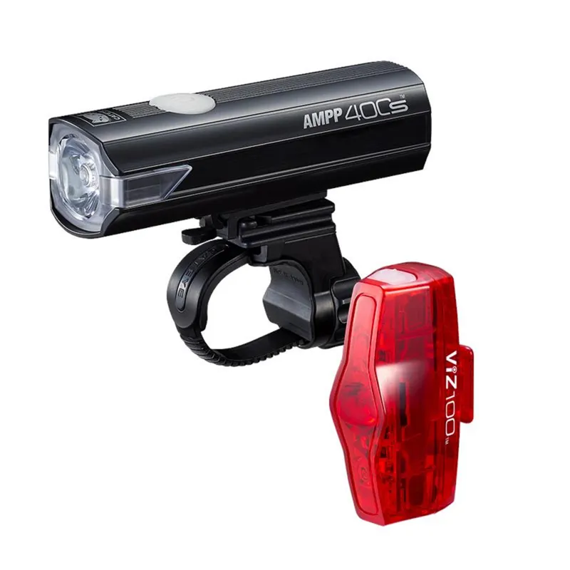 Cateye AMPP 400S/Viz 100 Bicycle Light Set