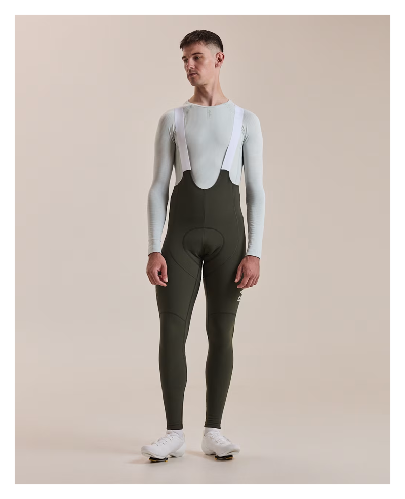 Rapha Pro Team Men's Winter Tights III - Bottle Green/White-2
