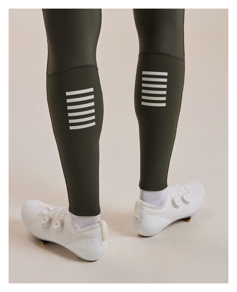 Rapha Pro Team Men's Winter Tights III - Bottle Green/White-5