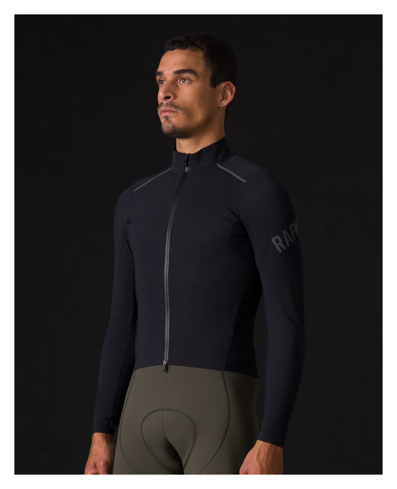Rapha Pro Team Men's Long Sleeve Shadow Jersey - Black/Rainbow Reflective-3