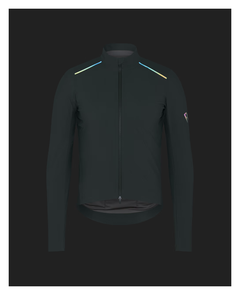Rapha Pro Team Men's Long Sleeve Shadow Jersey - Laurel/Rainbow Reflective-2