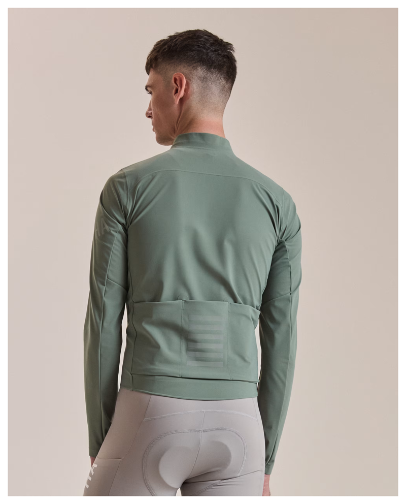 Rapha Pro Team Men's Long Sleeve Shadow Jersey - Laurel/Rainbow Reflective-5
