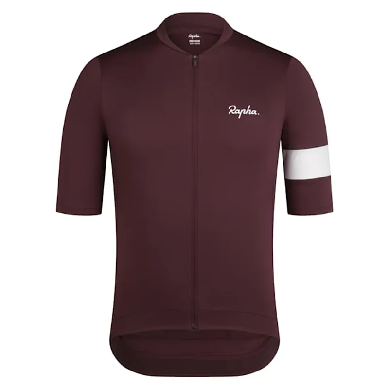 Rapha Core Men's Short Sleeve Jersey - Fudge/White Alyssum