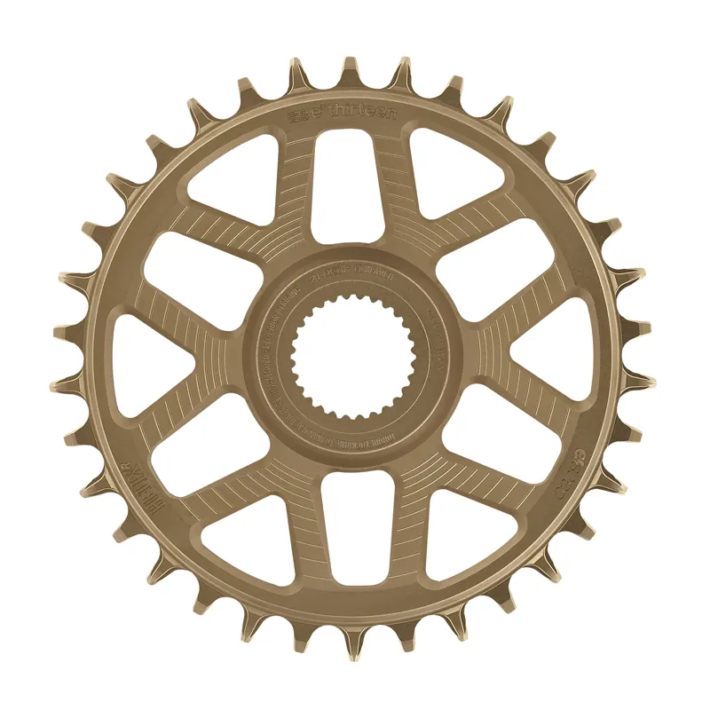E-Thirteen Helix R e-spec 13.5mm OS Chainring for Bosch CX4 - Bronze-1