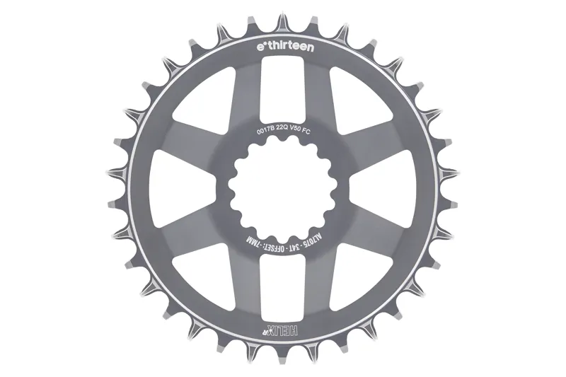 E-Thirteen Helix Race GR Direct Mount Chainring for ethirteen Cranks - Silver-1