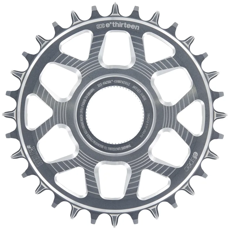 E-Thirteen Helix R espec Chainring for Fazua Ride 60 - Silver