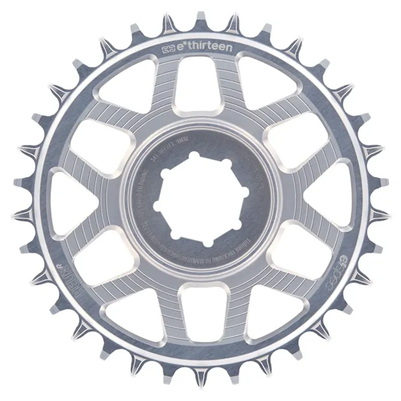 E-Thirteen Helix R espec Chainring for Turbo Levo 2.1/2.2 - 34T - Silver