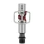 Crank Brothers Eggbeater 1 Clipless MTB Pedals - Silver/Red