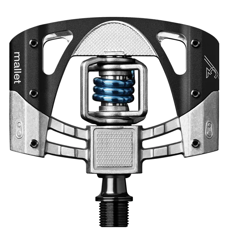 Crank Brothers Mallet 3 Clipless MTB Pedals - Silver/Black/Blue
