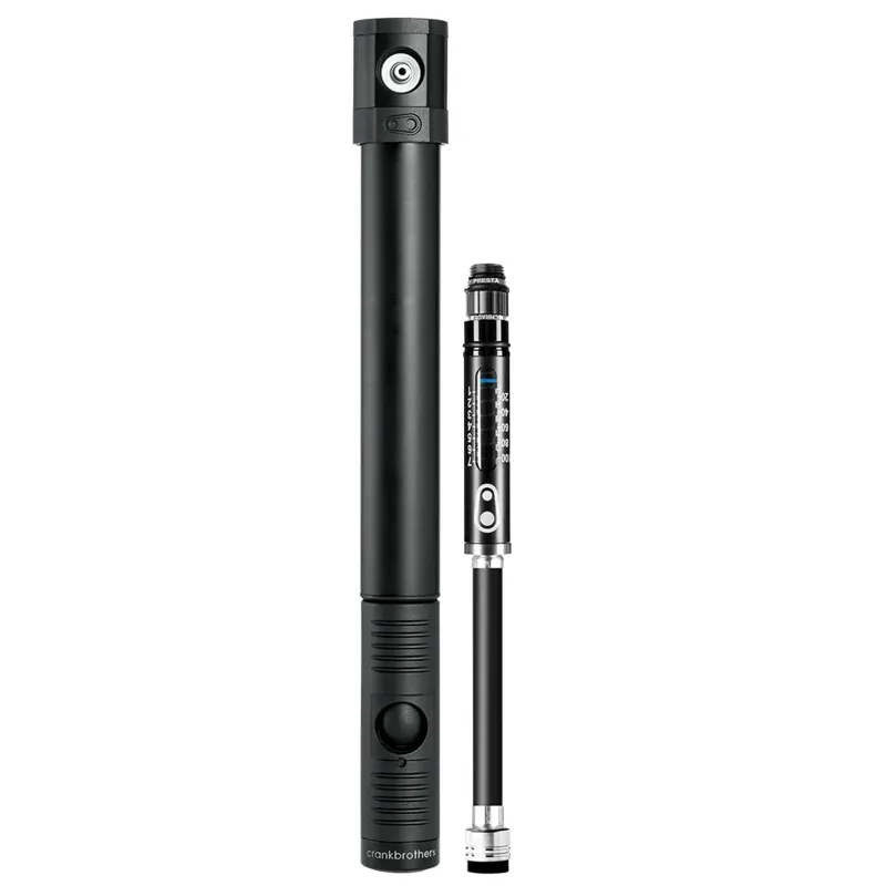 Crank Brothers Klic HV With Gauge Mini Pump - Black