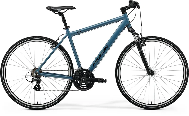 Merida Crossway 10-V SE 2025 Hybrid Bike - Silk Blue/Black