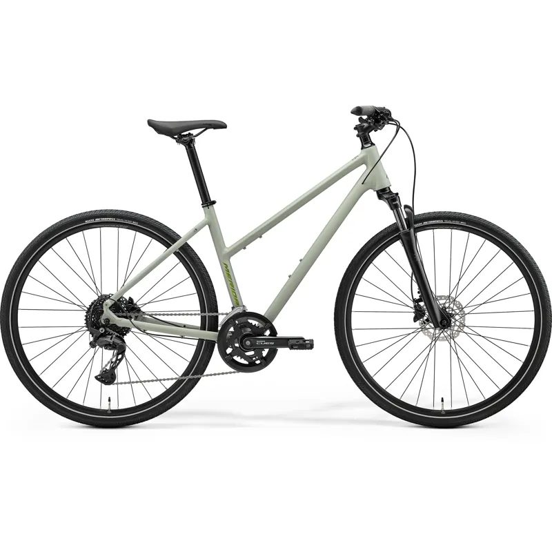 Merida Crossway 300 Women's Hybrid Bike - Early Moss Grey