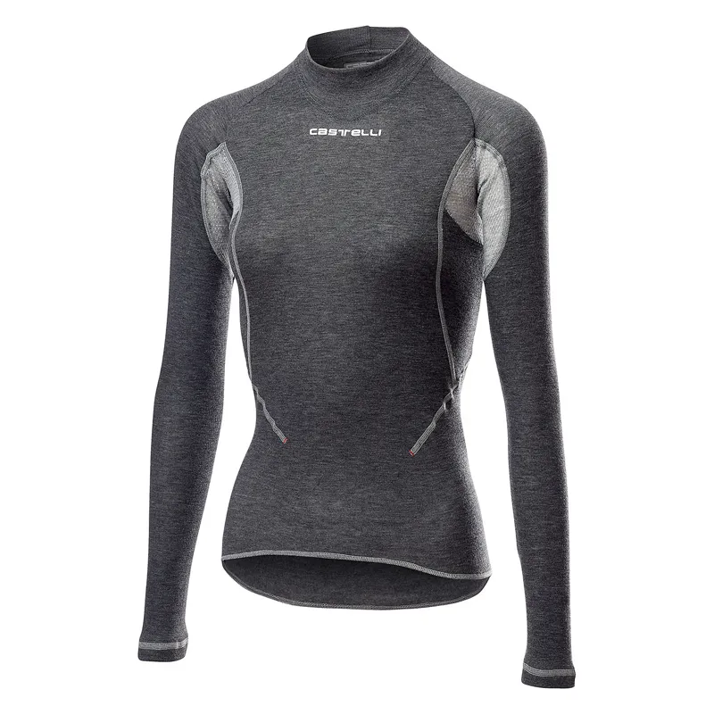 Castelli Flanders 2 Warm Long Sleeve Womens Base Layer - Grey