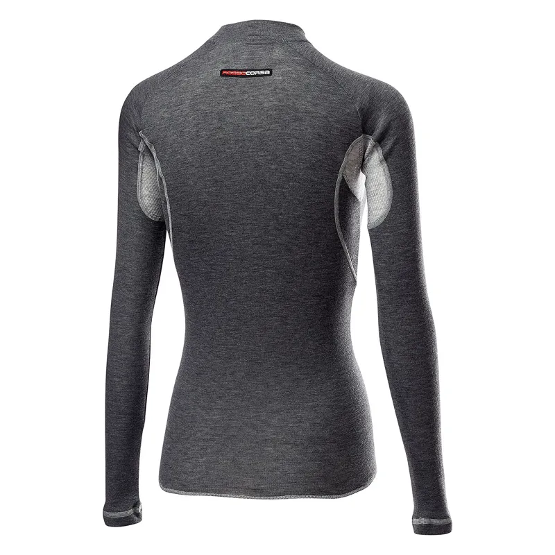 Castelli Flanders 2 Warm Long Sleeve Womens Base Layer - Grey-1