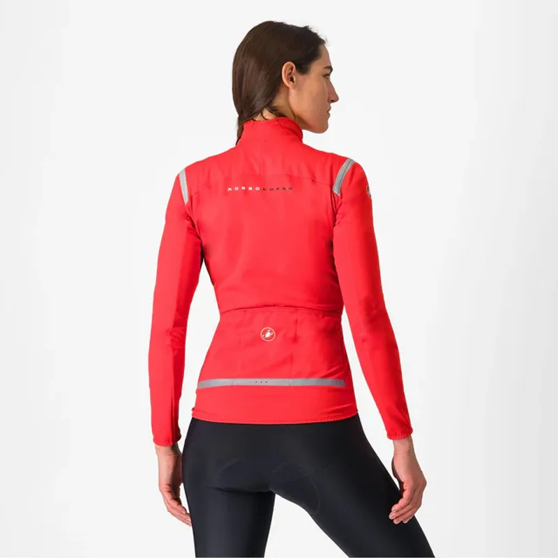 Castelli Perfetto RoS 2 Women's Jacket - Hibiscus/Silver Reflex-1