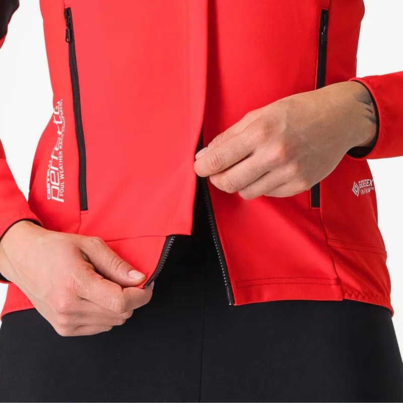 Castelli Perfetto RoS 2 Women's Jacket - Hibiscus/Silver Reflex-2