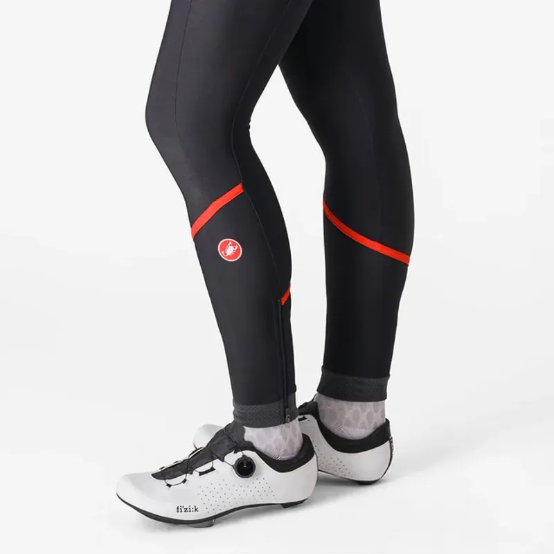 Castelli Velocissima DT Women's Bib Tights - Black/Hibiscus-3