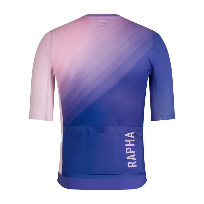 Rapha Men's Pro Team Training Jersey III - Surface Print Blue-1