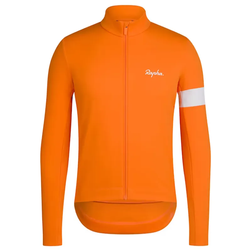 Rapha Core Men's Winter Jacket - Bright Orange/White