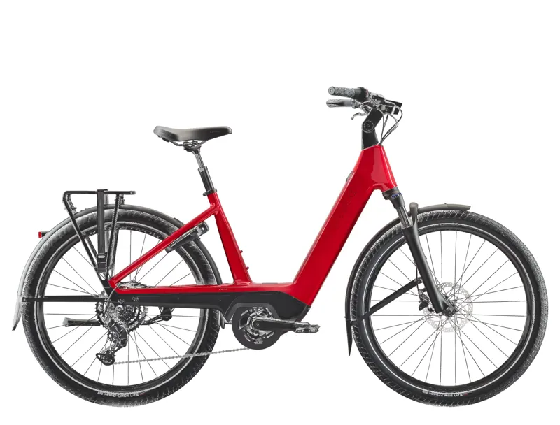 Trek Charter+ 4 R9 Lowstep 540wh 2026 Electric Hybrid Bike - Fury Red