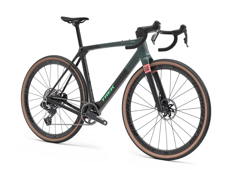 Trek Checkmate SLR 7 AXS 2026 Gravel Road Bike - Trek Black/Juniper Splatter-1