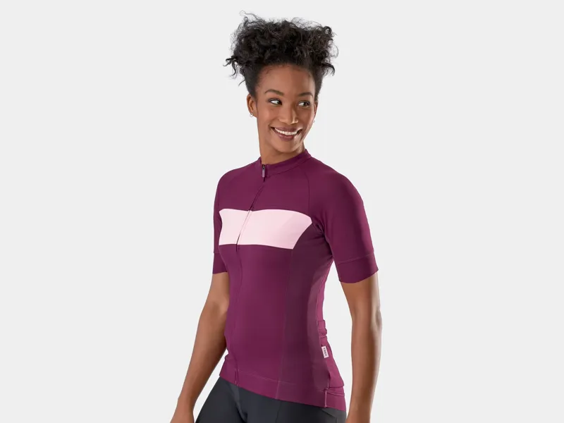 Trek Circuit LTD Women's Short Sleeve Jersey - Mulberry/Blush-2