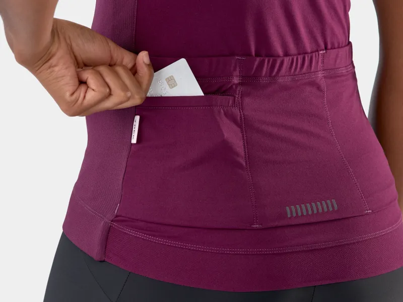 Trek Circuit LTD Women's Short Sleeve Jersey - Mulberry/Blush-4