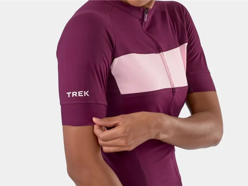 Trek Circuit LTD Women's Short Sleeve Jersey - Mulberry/Blush-5