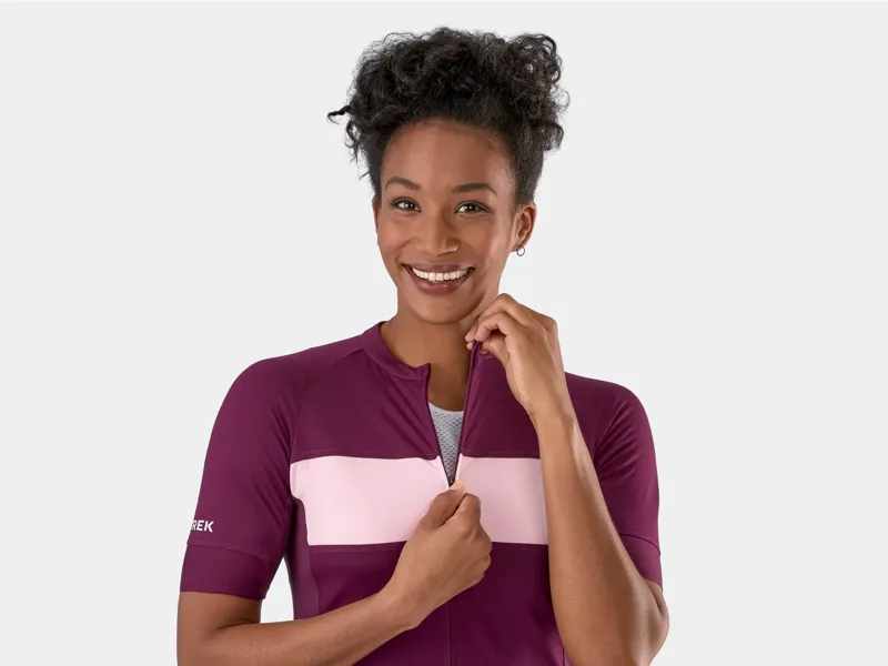 Trek Circuit LTD Women's Short Sleeve Jersey - Mulberry/Blush-6