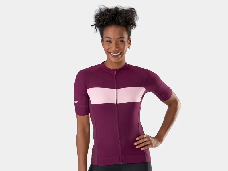 Trek Circuit LTD Women's Short Sleeve Jersey - Mulberry/Blush