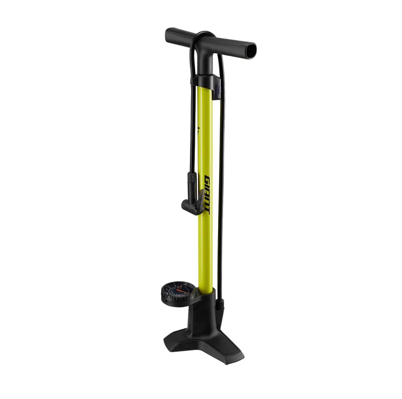 Giant Control Tower Comp Floor Pump - 160psi - Yellow