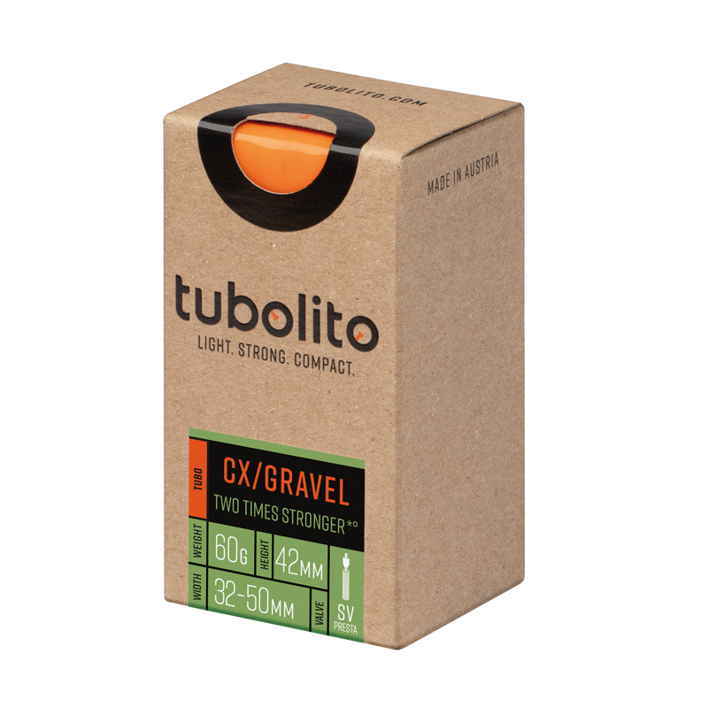 Tubolito Tubo CX/Gravel 42mm Presta Orange Valve - 700C/29/27.5 32- 50mm-1