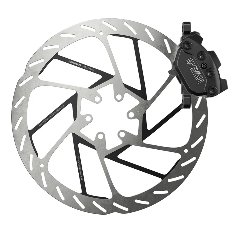 SRAM Maven Silver - B1 4 Piston 2000mm Rear Disc Brake - Black Ano-3