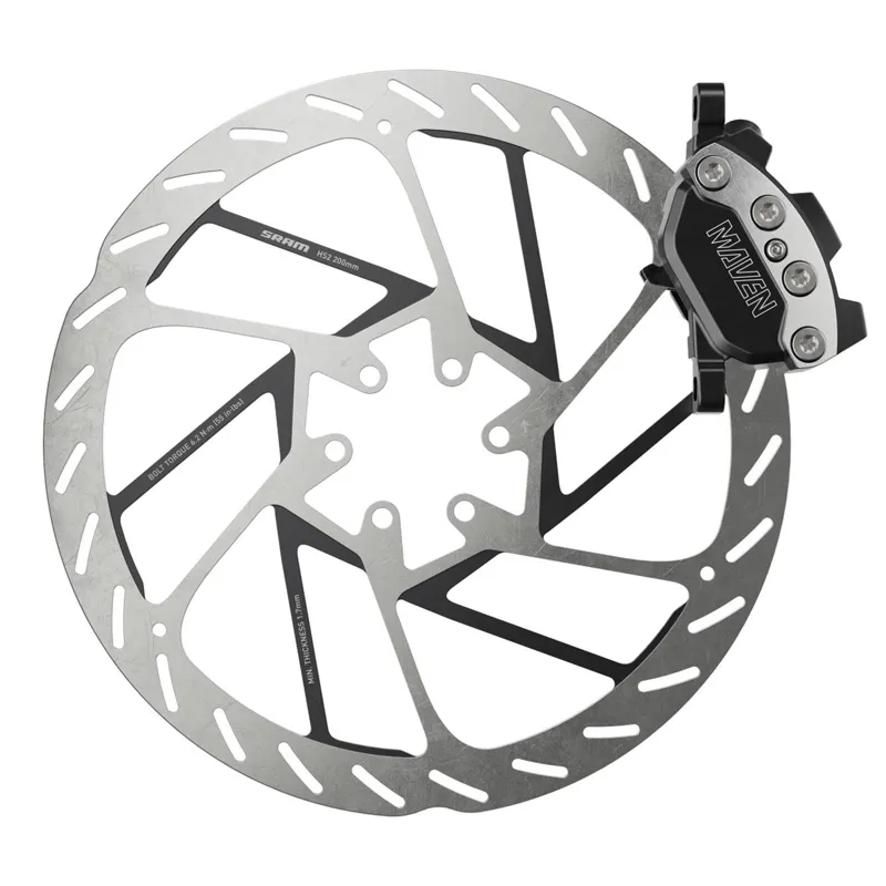 SRAM Maven Ultimate - B1 4 Piston 950mm Front Disc Brake - Clear Ano-2