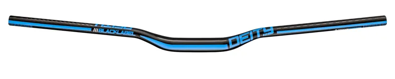 Deity Blacklabel 800mm Handlebar 31.8mm Bore 25mm Rise - Black/Blue