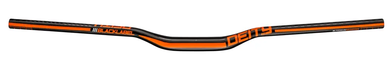 Deity Blacklabel 800mm Handlebar 31.8mm Bore 25mm Rise - Black/Orange