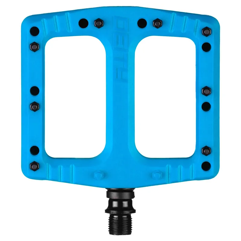 Deity Deftrap Flat MTB Pedals - Blue