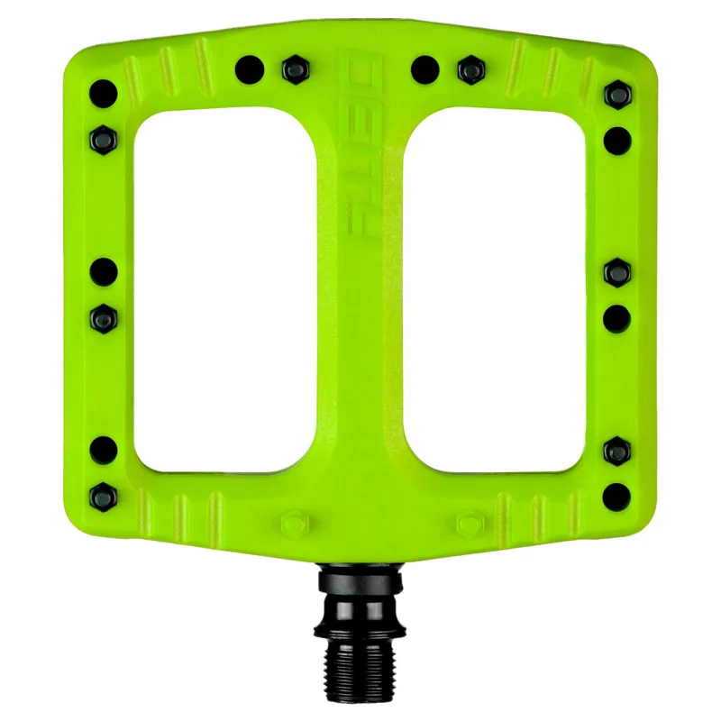 Deity Deftrap Flat MTB Pedals - Green