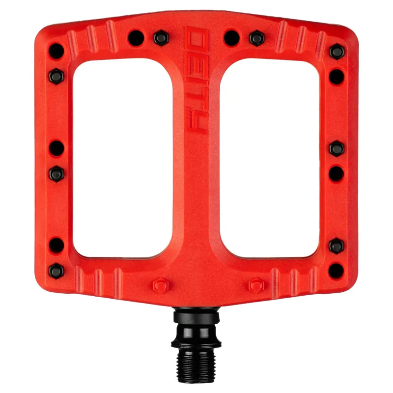 Deity Deftrap Flat MTB Pedals - Red