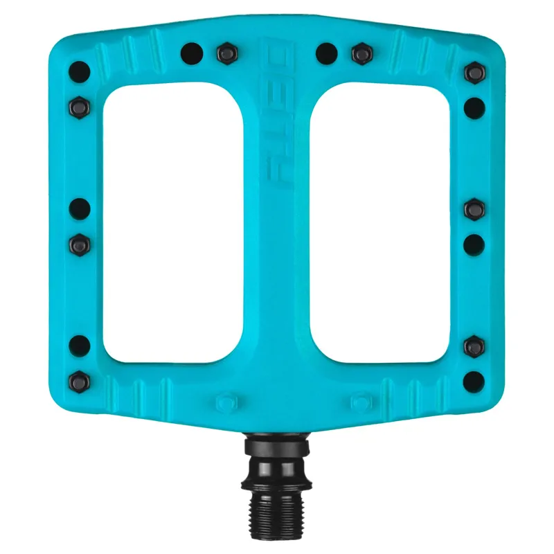 Deity Deftrap Flat MTB Pedals - Turquoise