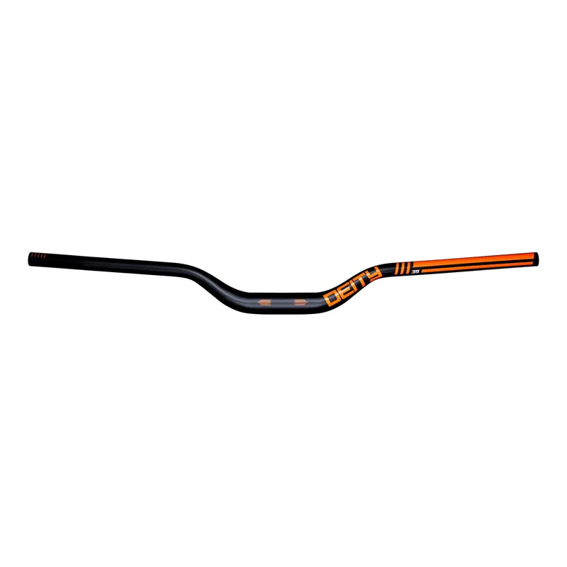 Deity Highside 800mm Handlebar 35mm Bore 50mm Rise - Black/Orange