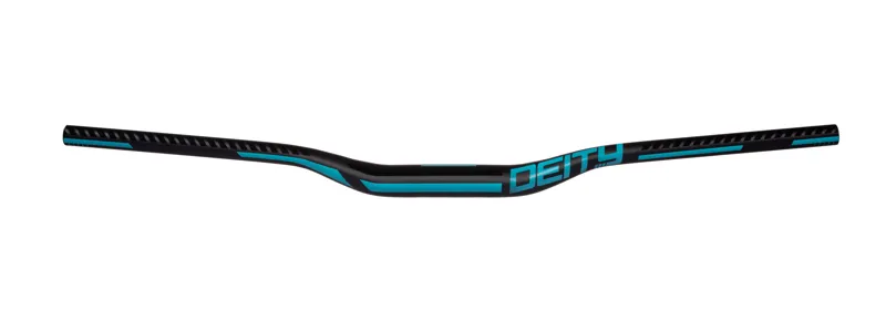 Deity Racepoint 810mm Handlebar 35mm Bore 25mm Rise - Black/Turquoise