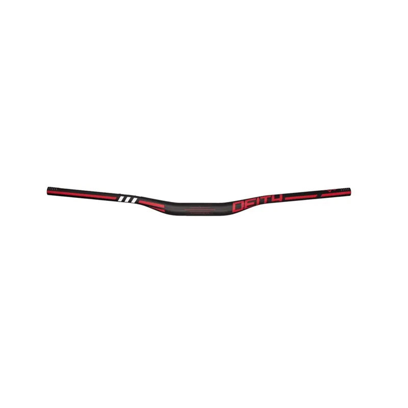 Deity Skywire Carbon Handlebar 35mm Bore 25mm Rise: 800mm - Red