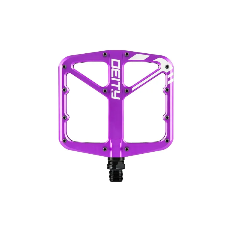 Deity Supervillain Flat MTB Pedals - Purple
