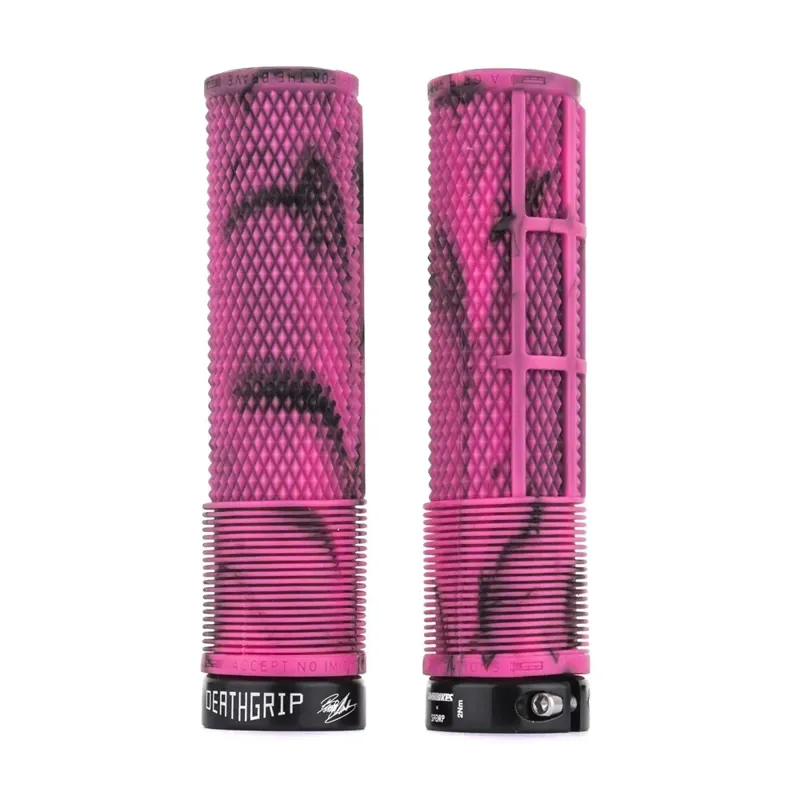 DMR BRENDOG DeathGrip MTB Grips - Thin - Marble Pink