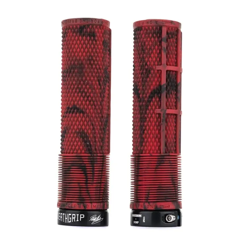 DMR BRENDOG DeathGrip MTB Grips - Thin - Marble Red