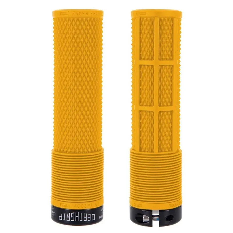 DMR BRENDOG DeathGrip MTB Grips - Thin - Gul Yellow